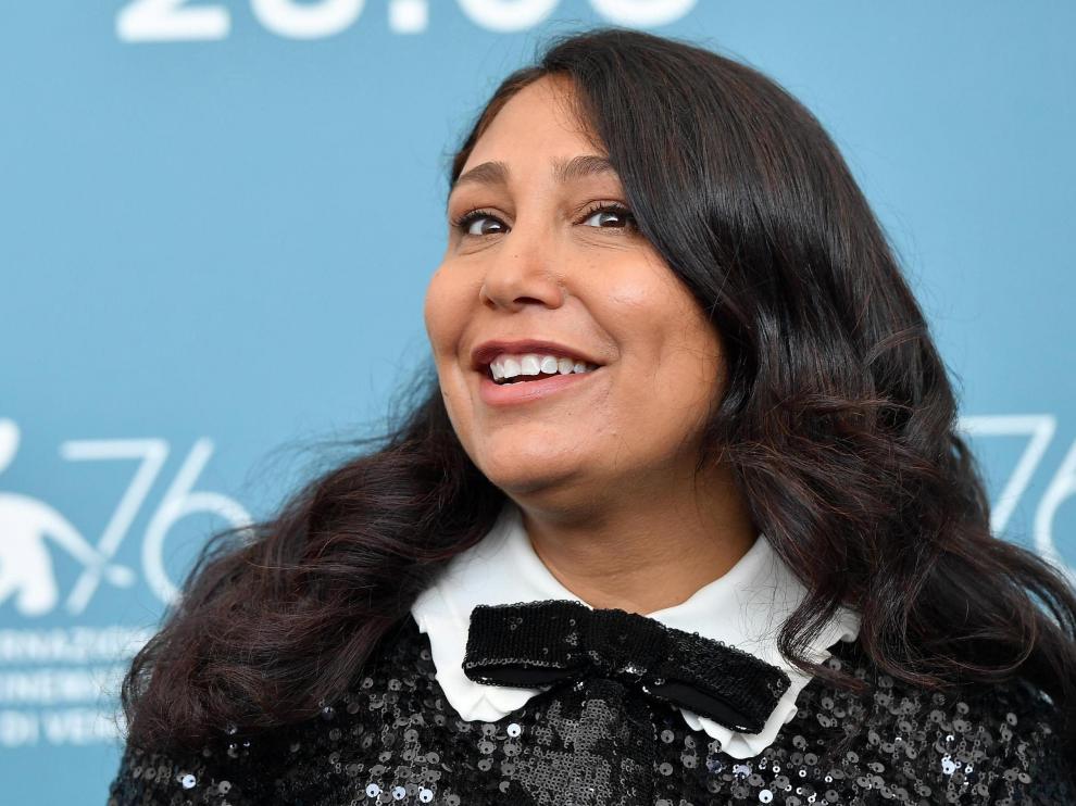 La directora de cine saudí Haifaa Al-Mansour en el Festival de Venecia.