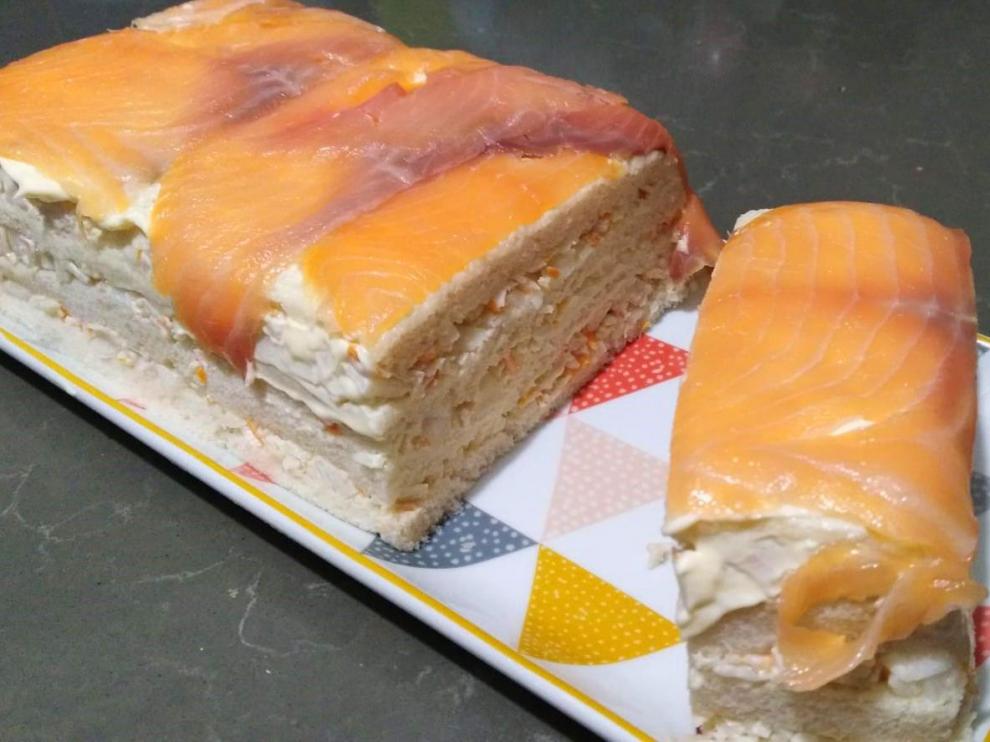 Receta pastel de salmón