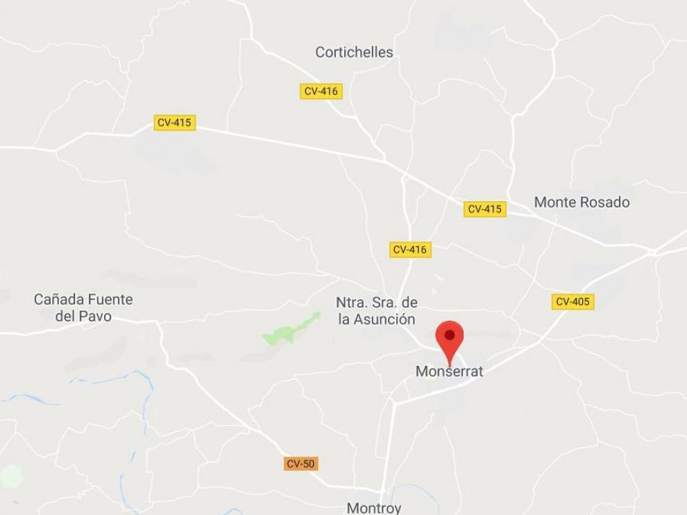 El suceso ha ocurrido en la localidad valenciana de Montserrat