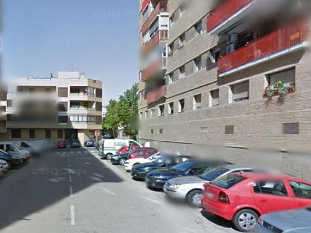 Calle Alhama de Aragón, en La Paz