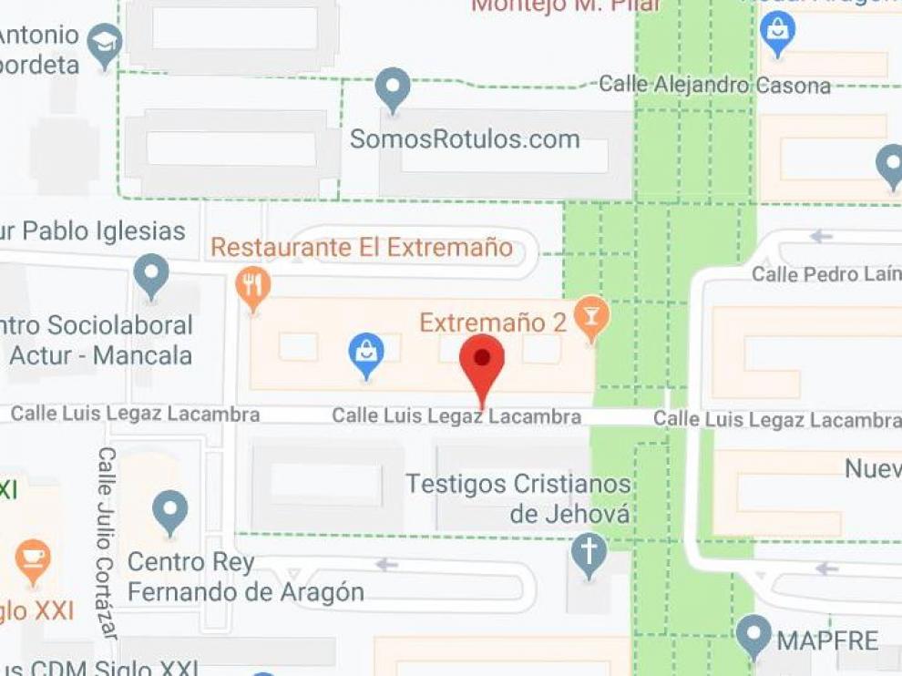 Calle Luis Legaz Lacambra, en el Actur.