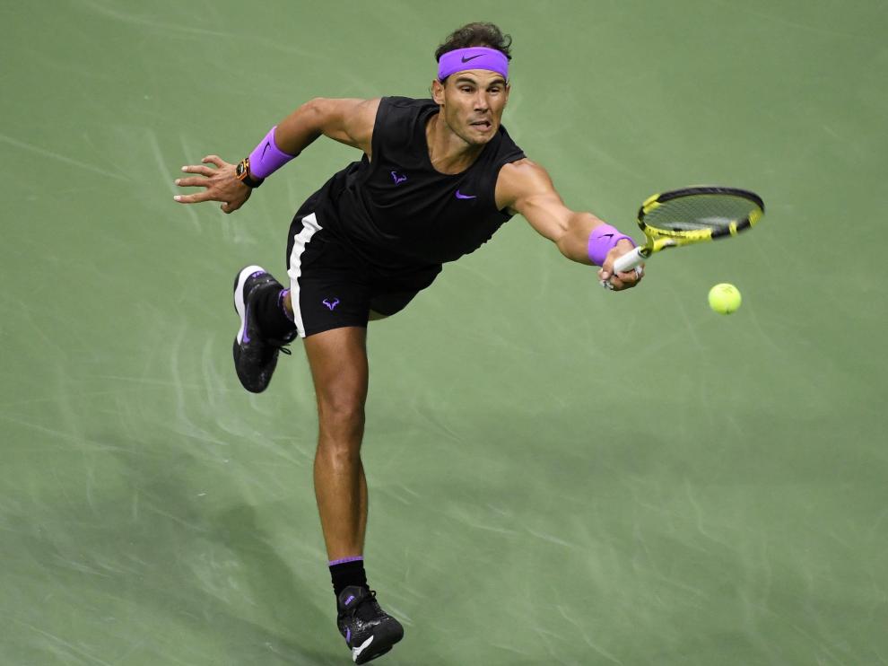 Rafael Nadal contra Matteo Berrettini, en la semifinal del Open USA