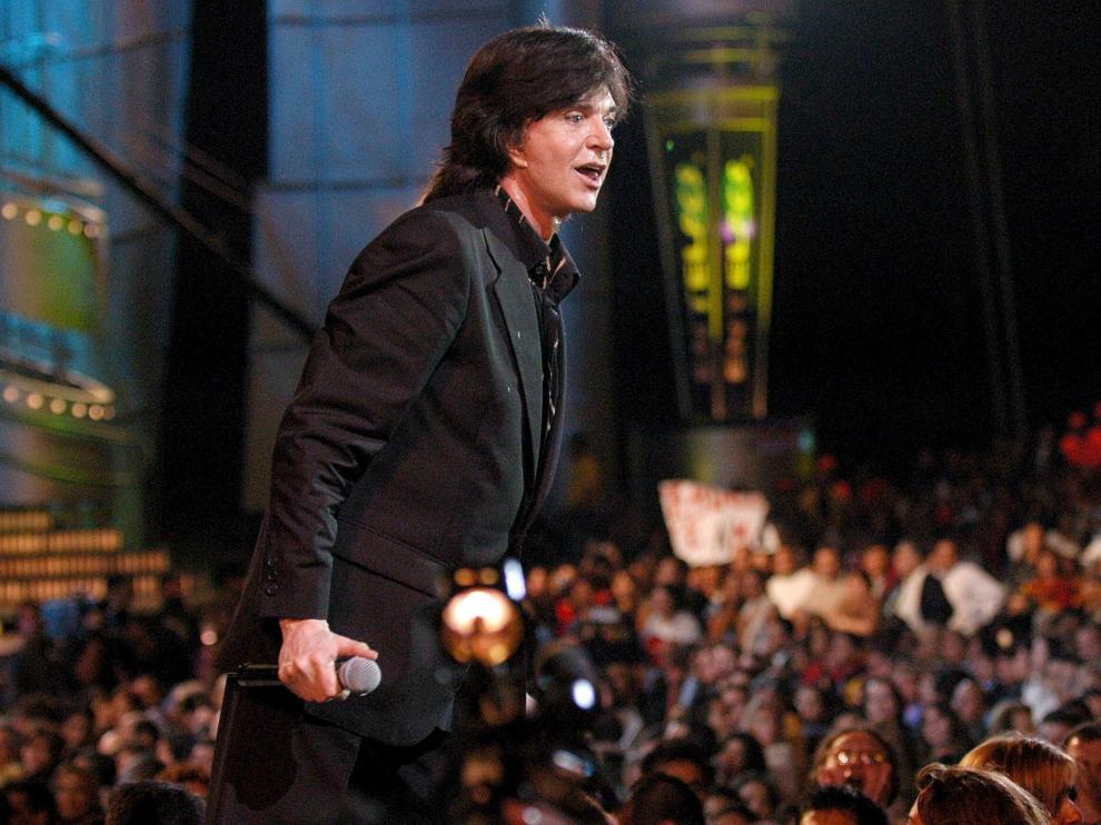 Camilo Sesto, en el Festival de Viña del Mar, en 2004
