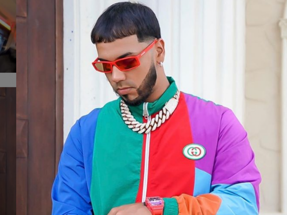 El cantante de reguetón puertorriqueño Anuel.