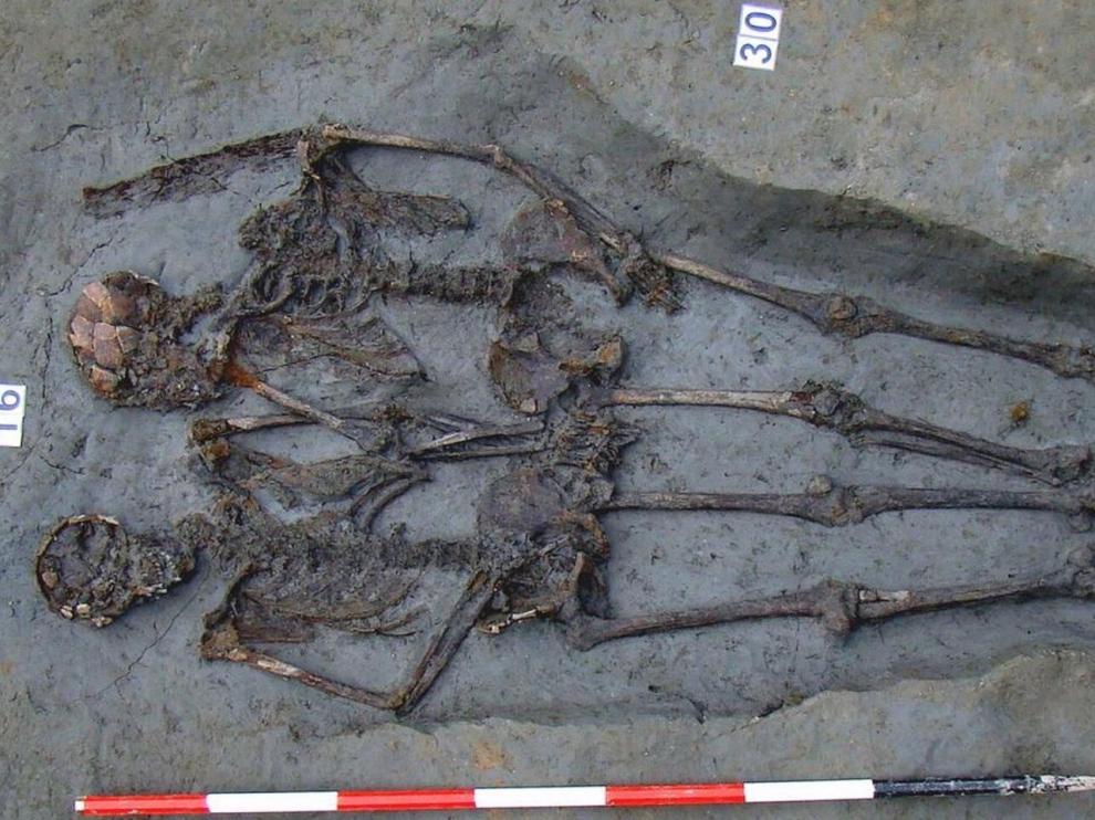 Los 'amantes de Módena' fueron descubiertos en 2009, durante las excavaciones en una necrópolis de hace 1500 años.