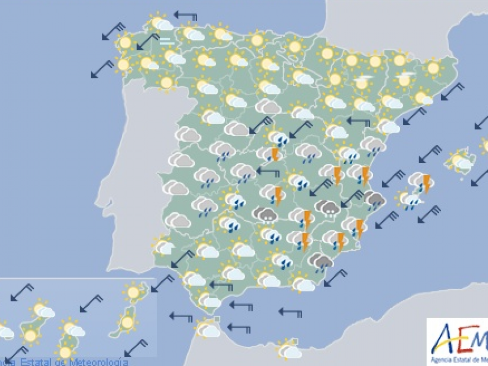 Previsión del tiempo: mapa Significativo 00-12 h.
