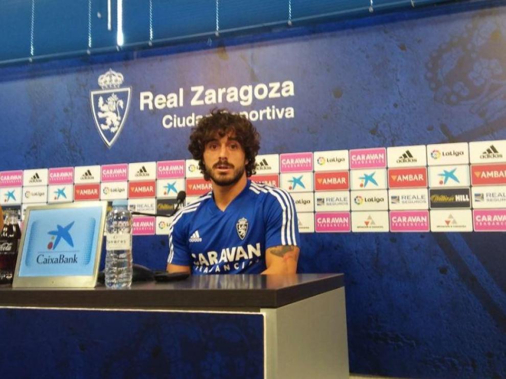 Javi Ros, en la mañana de este miércoles en rueda de prensa.