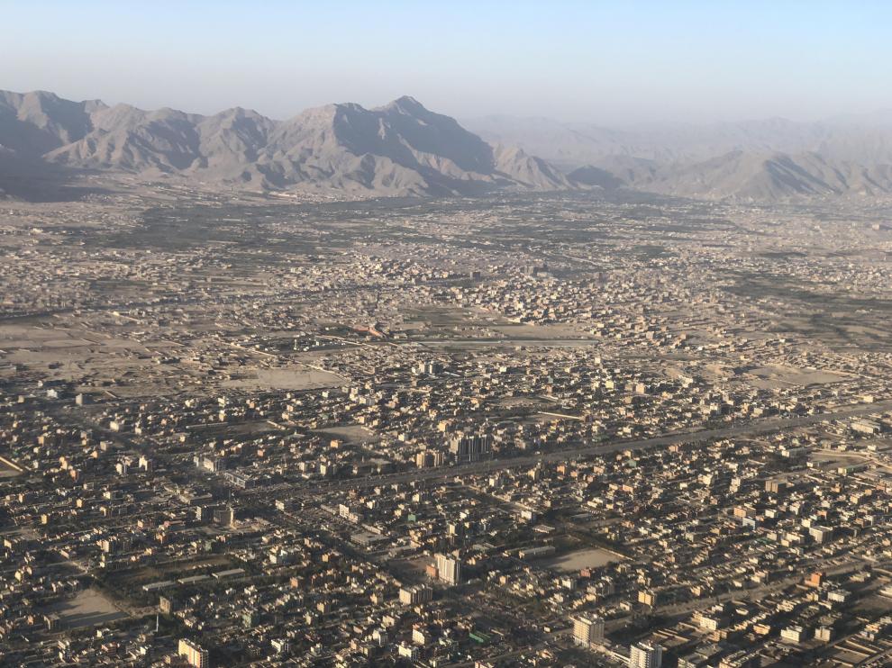 Kabul, desde el aire