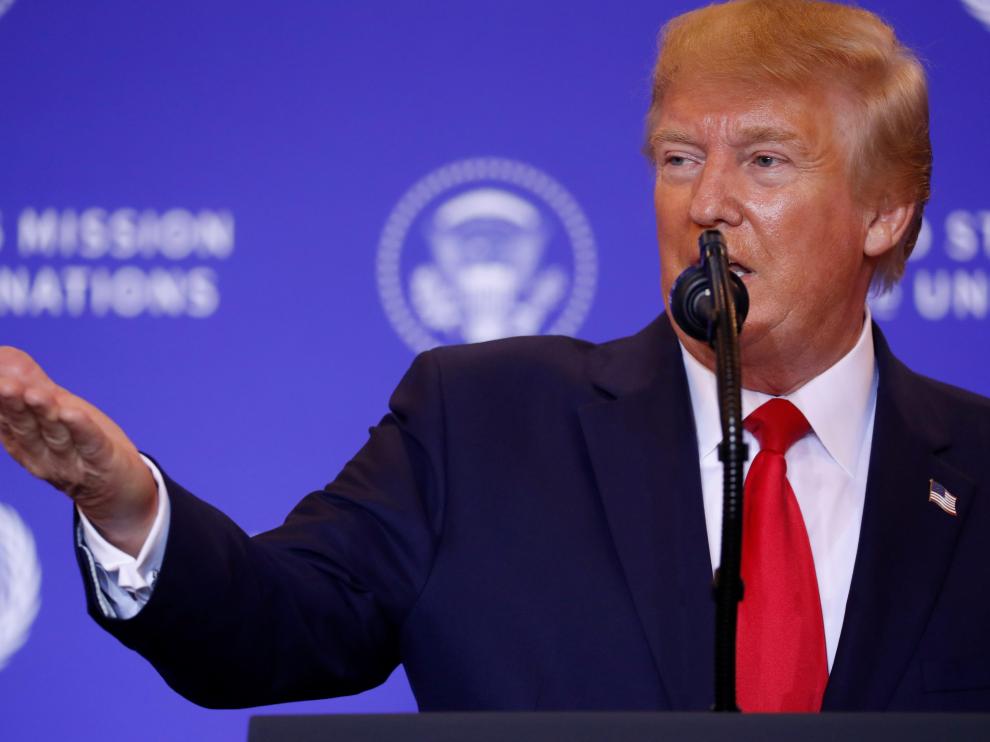Donald Trump, este miércoles en la ONU.