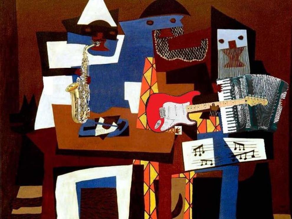 'Tres músicos', de Pablo Picasso (1921)