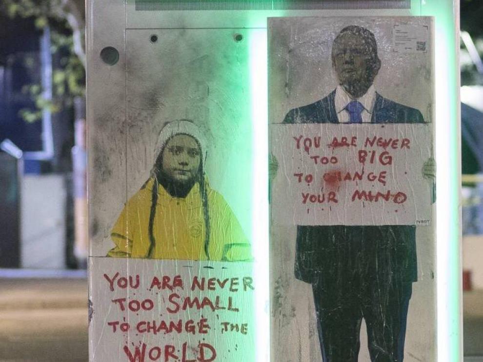 El grafiti, en el que también aparecía Donald Trump, ha sido borrado