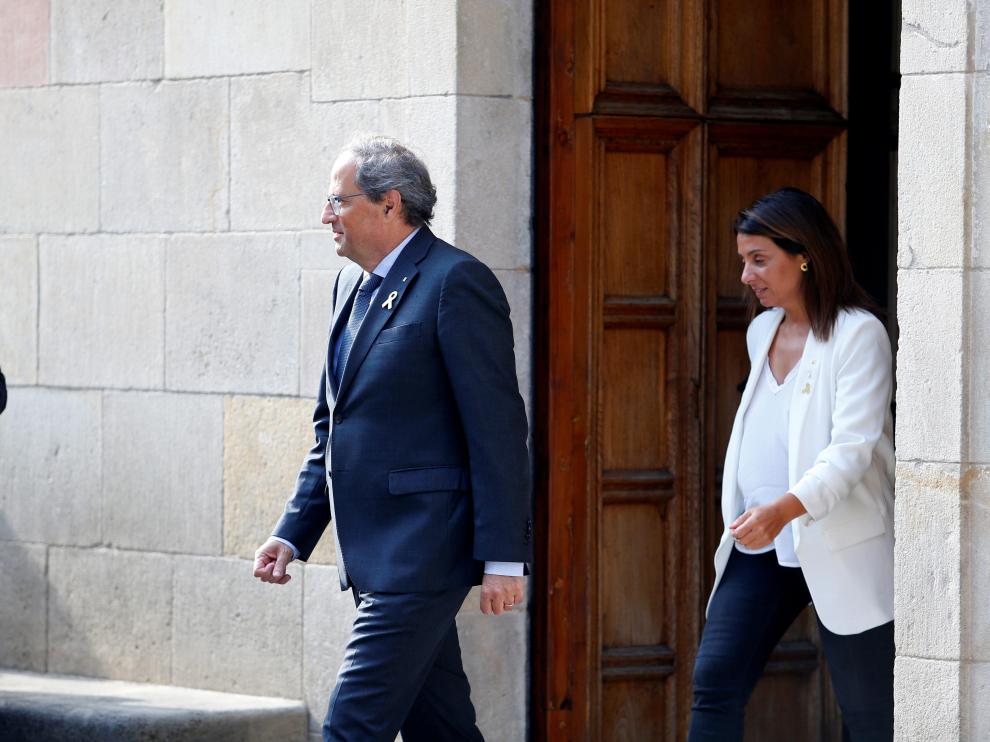 Quim Torra, este martes en Barcelona