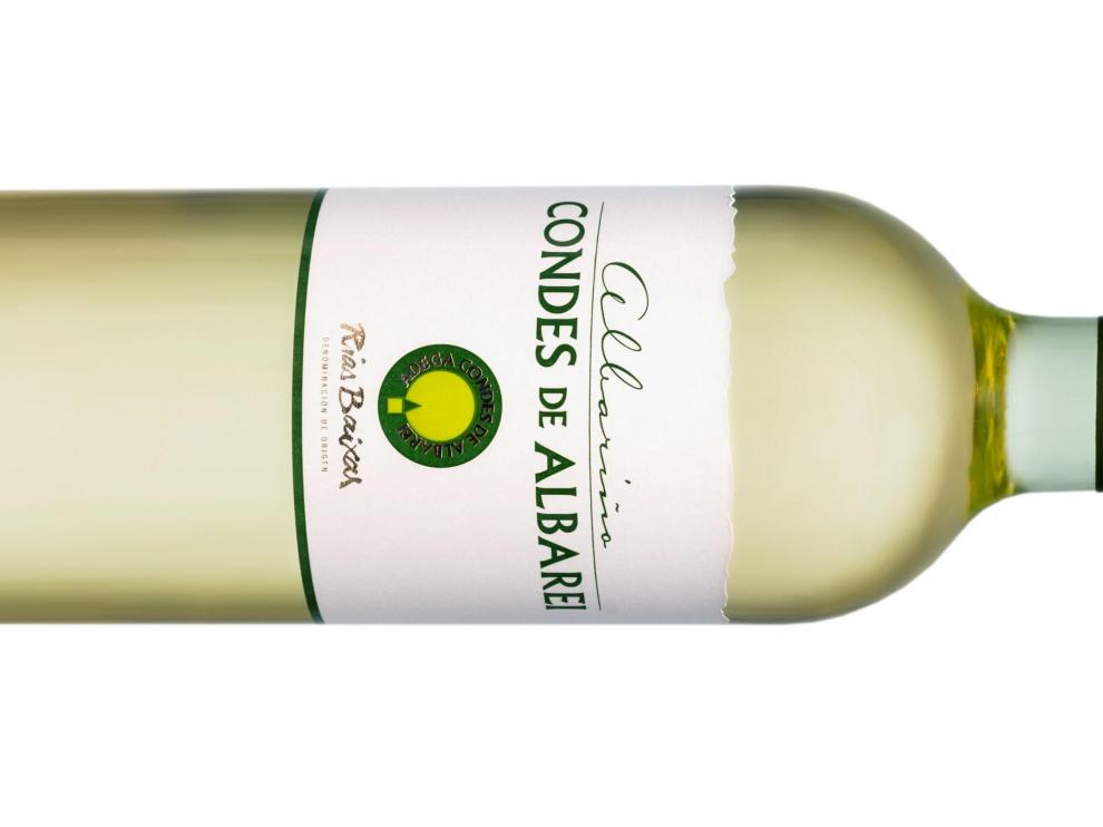 Botella de Condes de Albarei 2018.