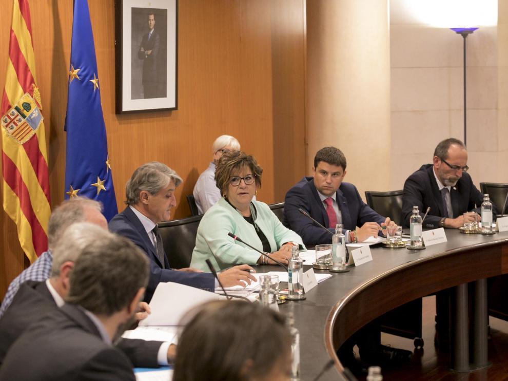Elisa Sancho ha presidido el pleno ante la ausencia de Miguel Gracia, que estaba de viaje.