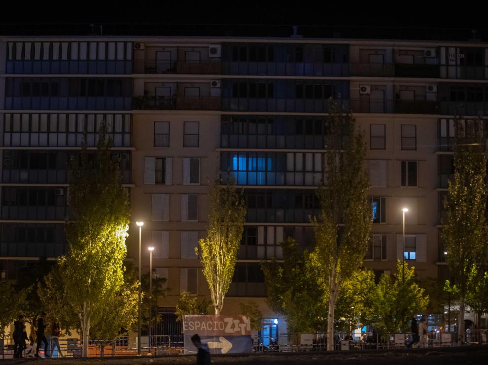 El Espacio Zity queda a poca distancia de varios bloques de viviendas de Valdespartera.