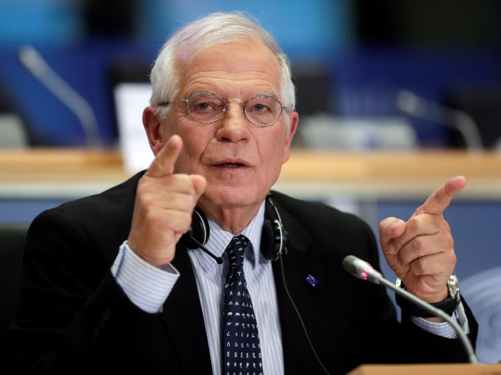 Borrell, este lunes en Bruselas.