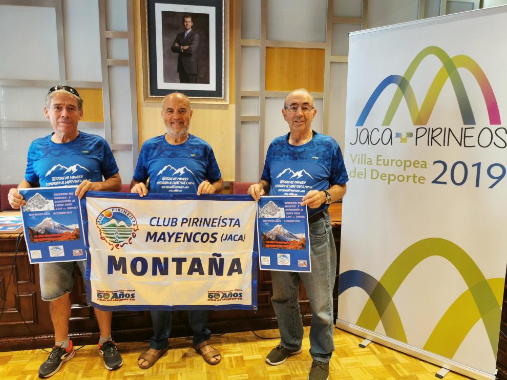 En la foto Luis Rodríguez, Chema Tapia y Fernando Val