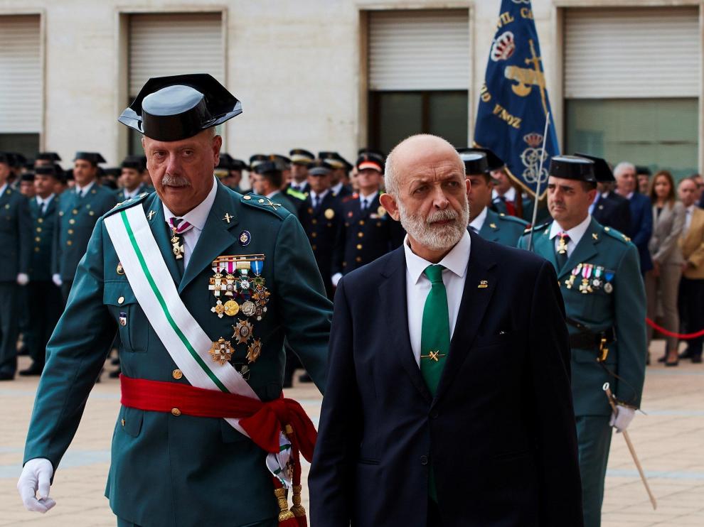 Pedro Garrido durante la celebración de la patrona de la Guardia Civil en Cataluña.