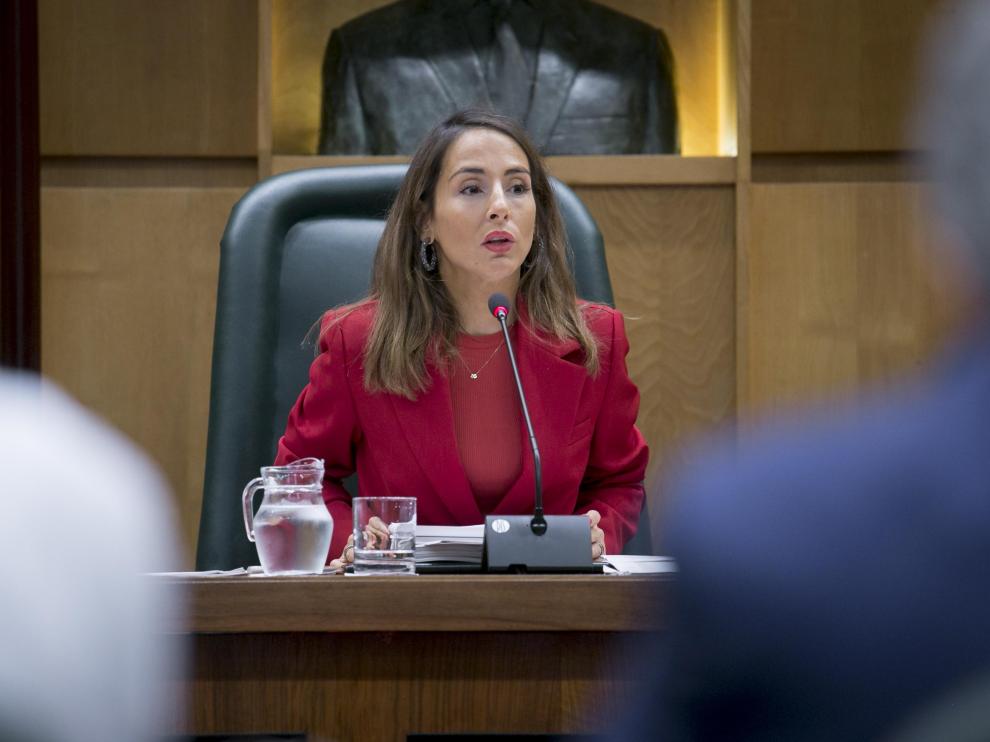 María Navarro, en la comisión de Hacienda del pasado mes de septiembre.