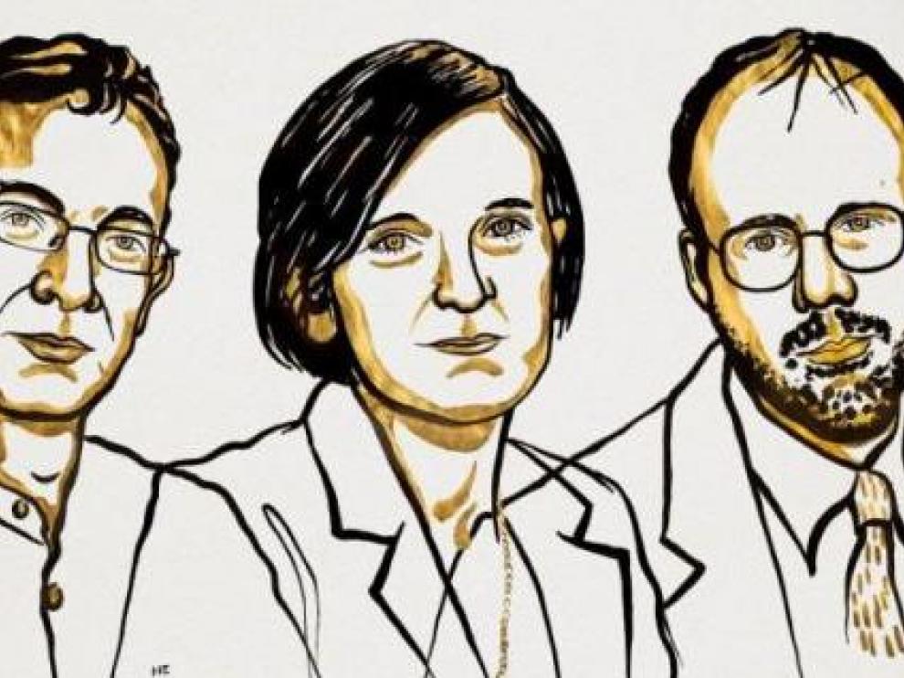 Abhijit Banerjee, Michael Kremer y Esther Duflo.