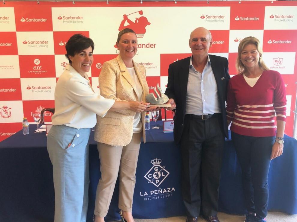 Alicia Garrido, Gemma Bonet, José Luis Español y Raquel Carriedo, en La Peñaza