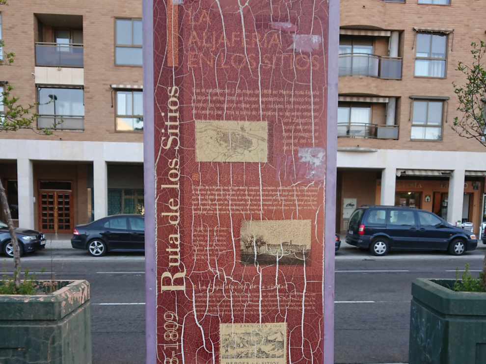 Vox denuncia la degradación de los carteles de la Ruta de los Sitios.