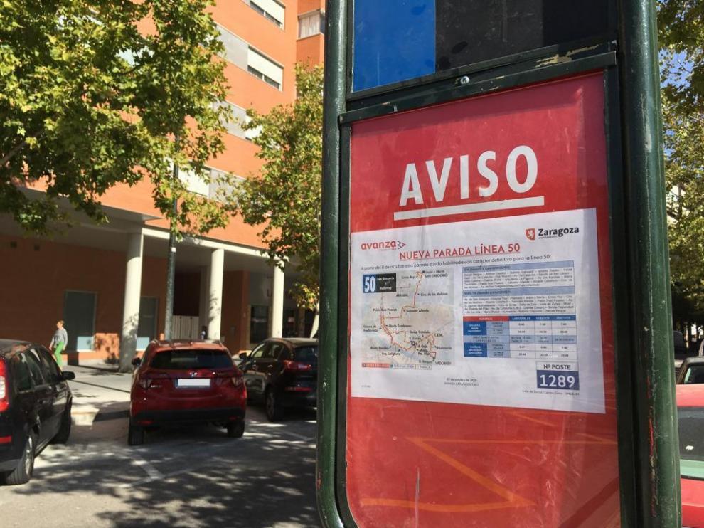 Parada de la línea 50.
