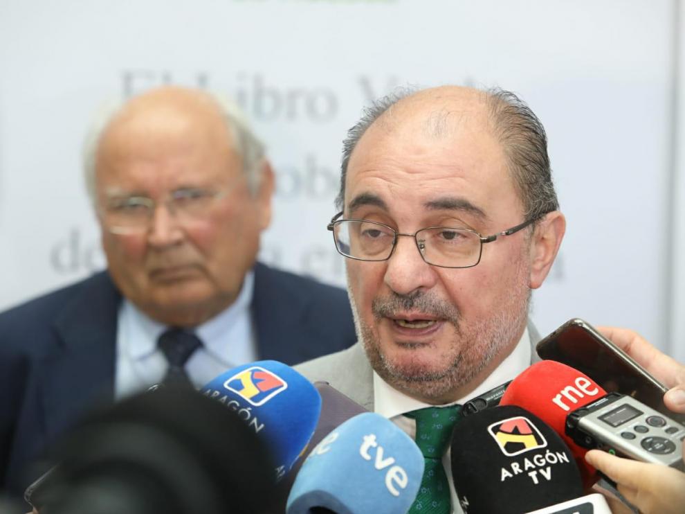 Javier Lambán, este miércoles en Huesca