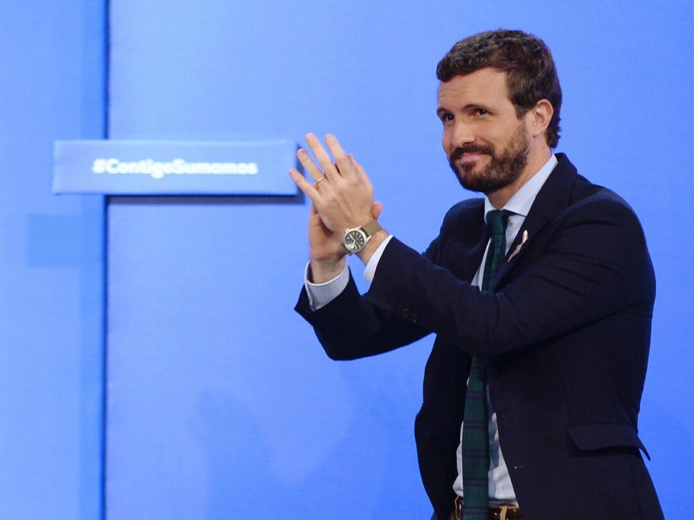 Pablo Casado, este sábado en Valladolid.