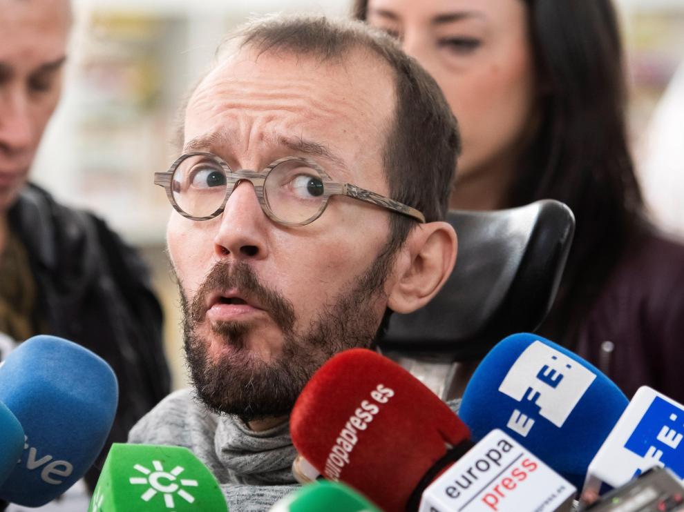 Pablo Echenique, este lunes en Sevilla.