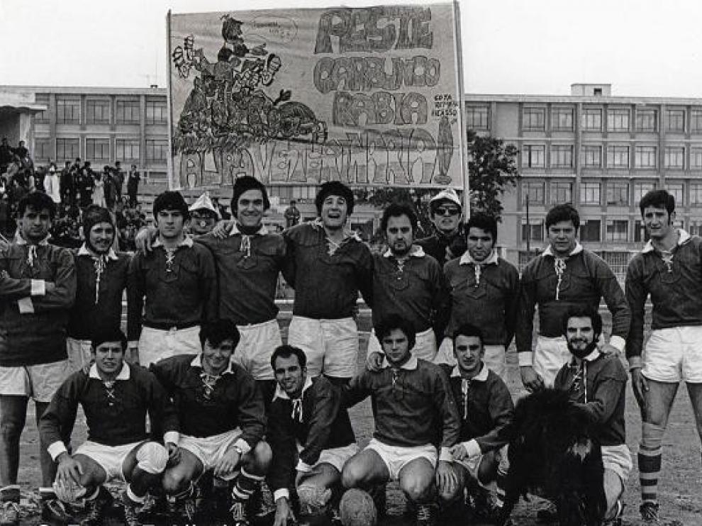 Equipo del Rugby Veterinaria del día 5 de Marzo de 1970
