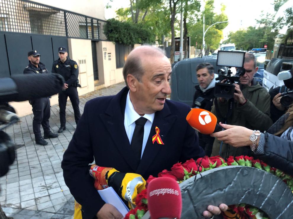 Francis Franco, a su llegada al Valle de los Caídos