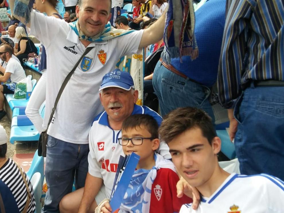 Imágenes de la vida zaragocista de Pedro Longarón
