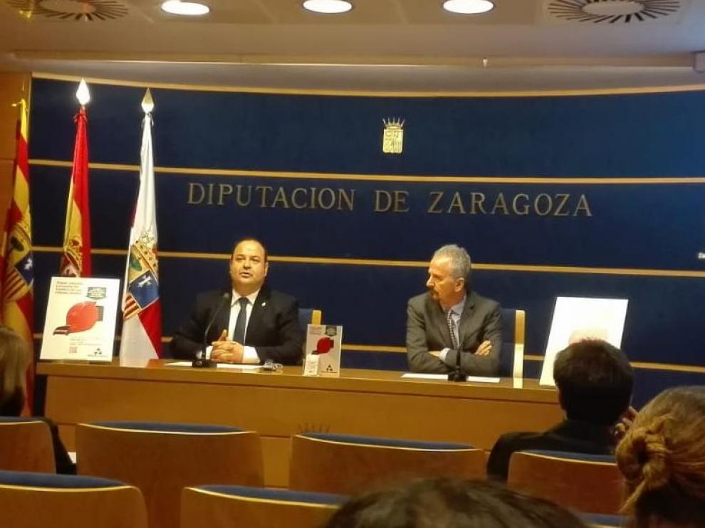 Presentación de la campaña este lunes en la sede de la DPZ, en Zaragoza.