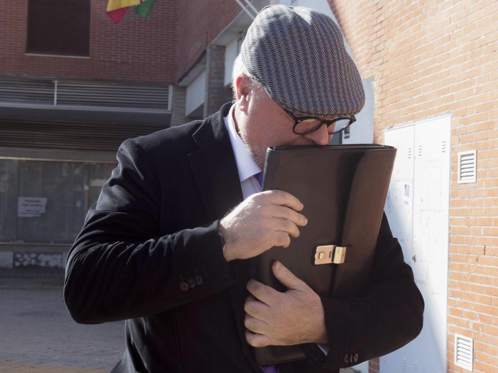 Villarejo, tras prestar declaración en el juzgado de Estepona por un caso de corrupción, en 2016.