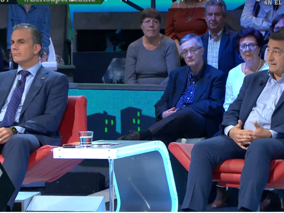 Javier Ortega Smith y Aitor Esteban durante su intervención en La Sexta