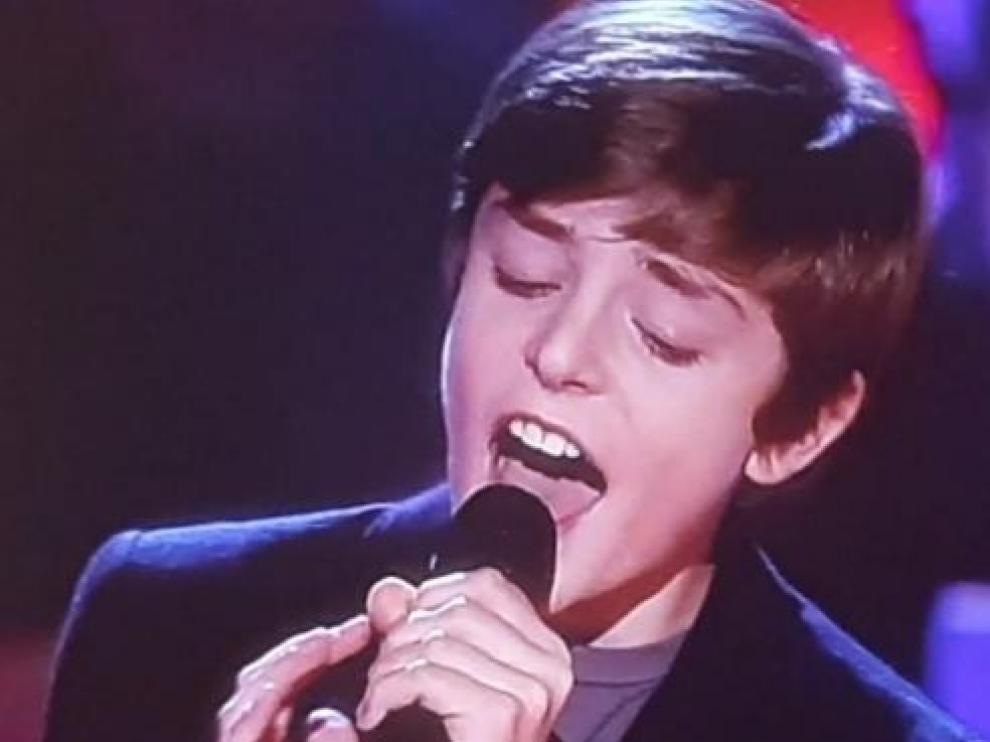 Miguel Martín, en La Voz Kids.