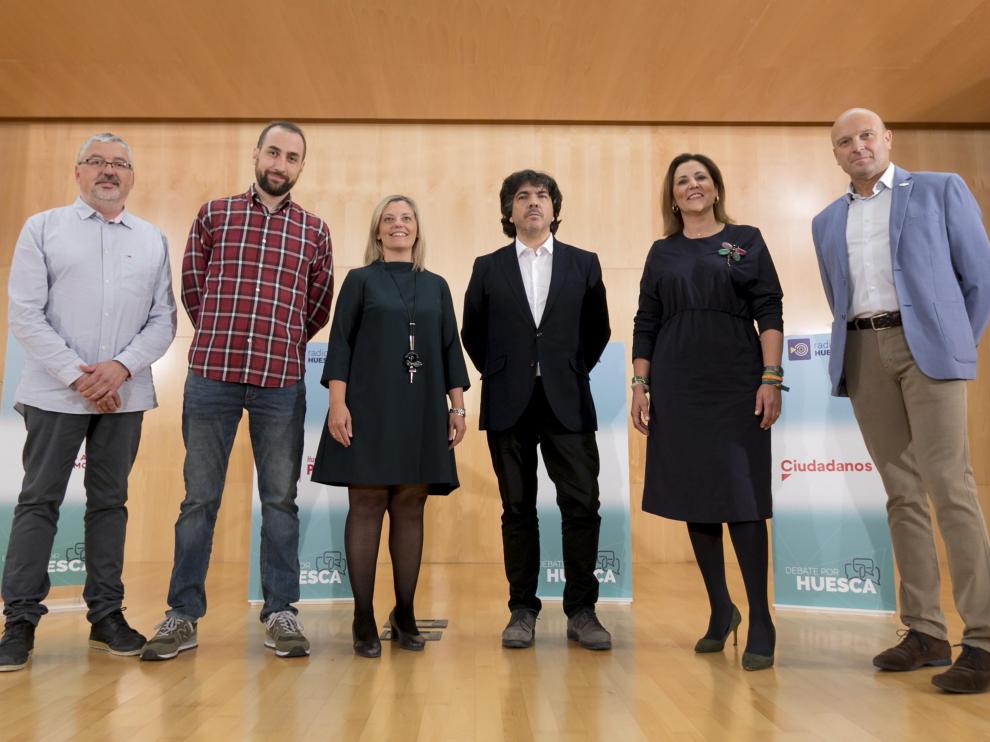 Salvador Ariste, Daniel Fernández, Begoña Nasarre, Mario Garcés, Lourden Guillés y Pablo Ciprés