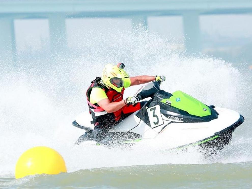El piloto aragonés Juan Aloguín, en acción en el Gran Premio de Shaoxing