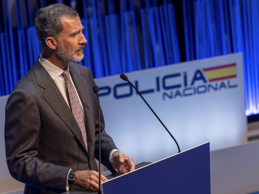 El rey Felipe VI en el acto de Toledo