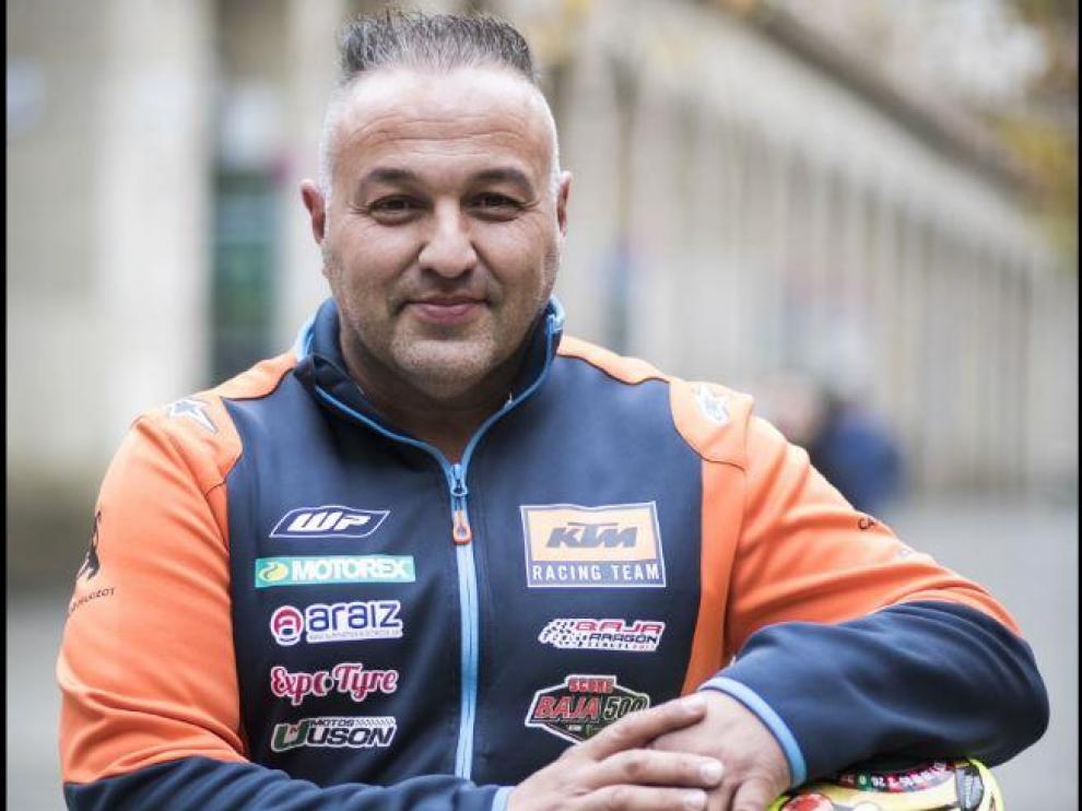 El piloto aragonés de quads Miguel Ángel Arranz