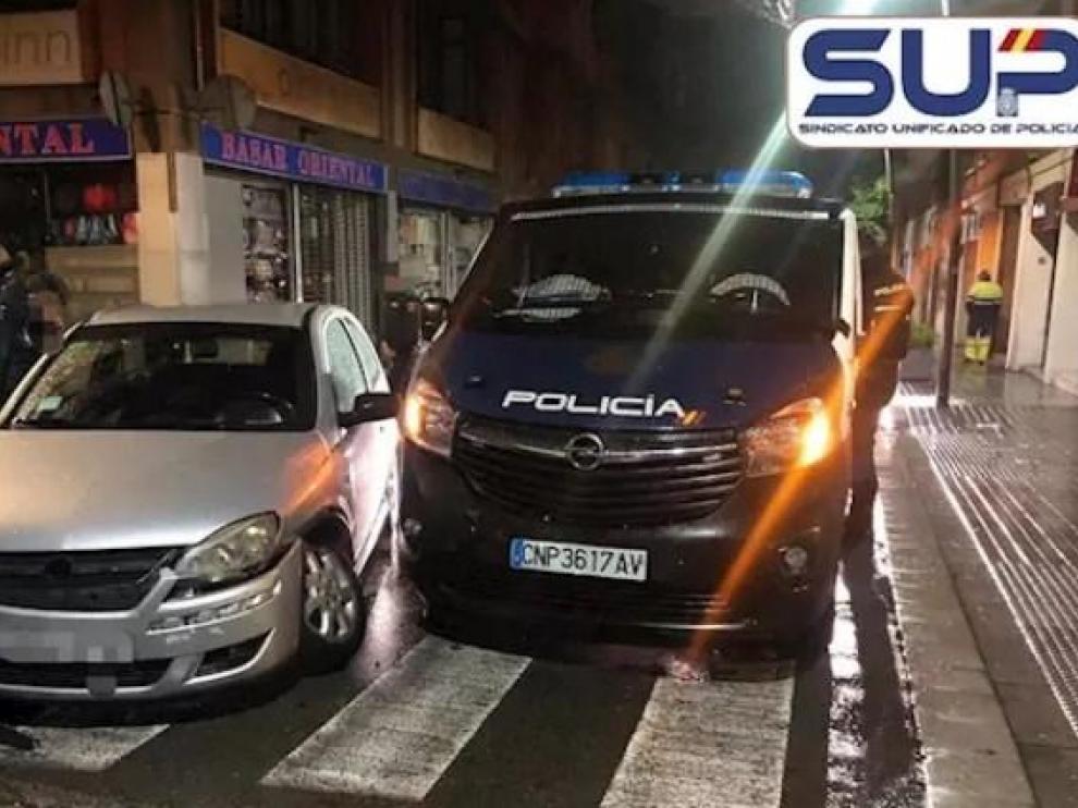 Imagen del accidente en la cuenta de Twitter del SUP.
