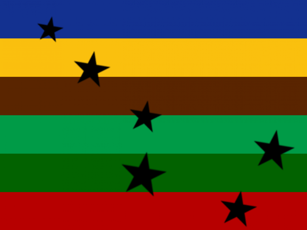 La plataforma ha creado una bandera en la que se exaltan los colores de la naturaleza.