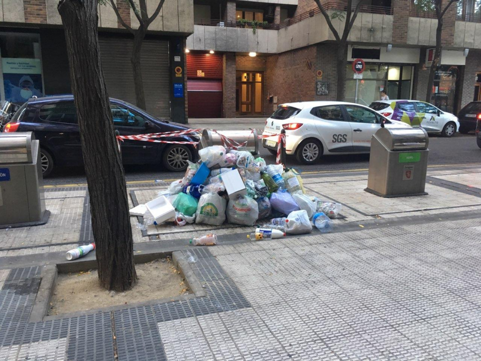 Basura en las calles de San José.