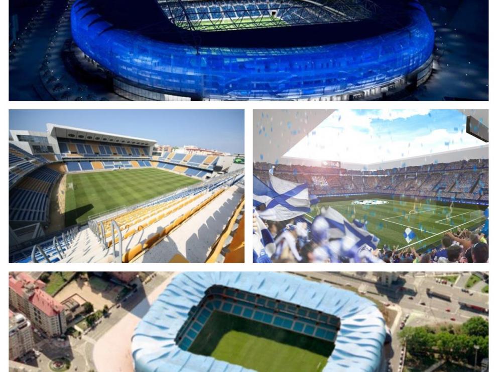 Anoeta, Carranza, Mendizorroza y Balaídos, cuatro ejemplos de renovaciones integrales en estadios municipales.