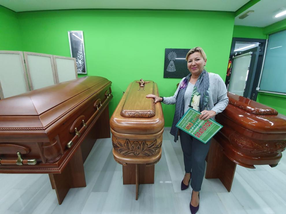 Ana Laín, gerente de Pompas Fúnebres El Paraíso.