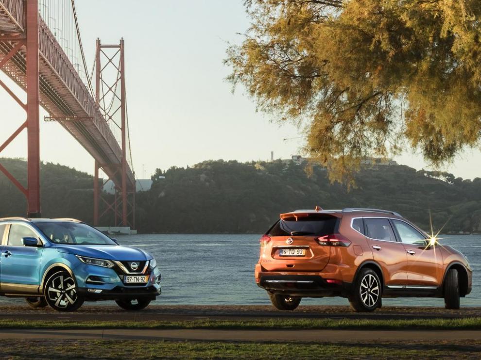 El Qashqai y el X-Trail, dos de los modelos más populares de la marca.