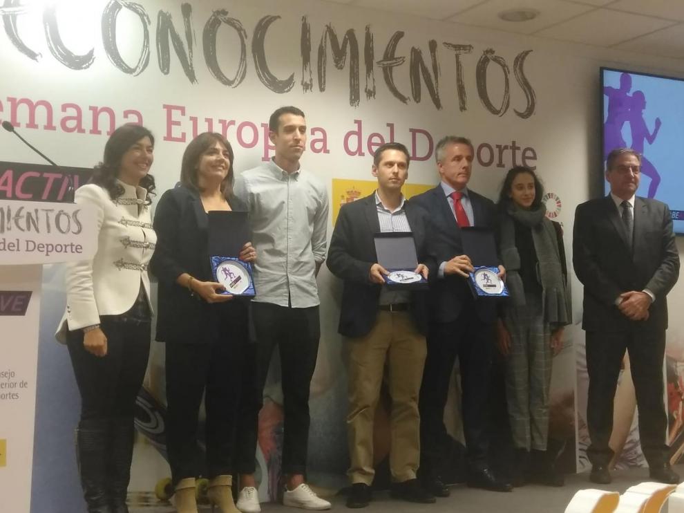 Reconocimiento al Gobierno de Aragón, galardón recogido por Javier de Diego