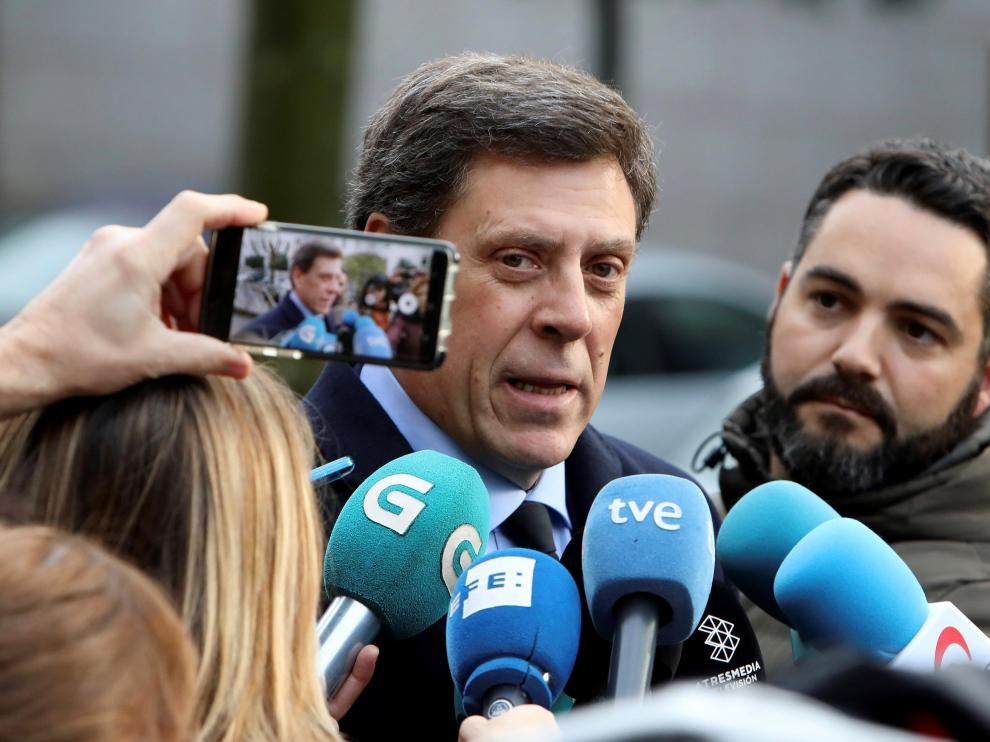 El padre de Diana Quer, a la salida del juicio.