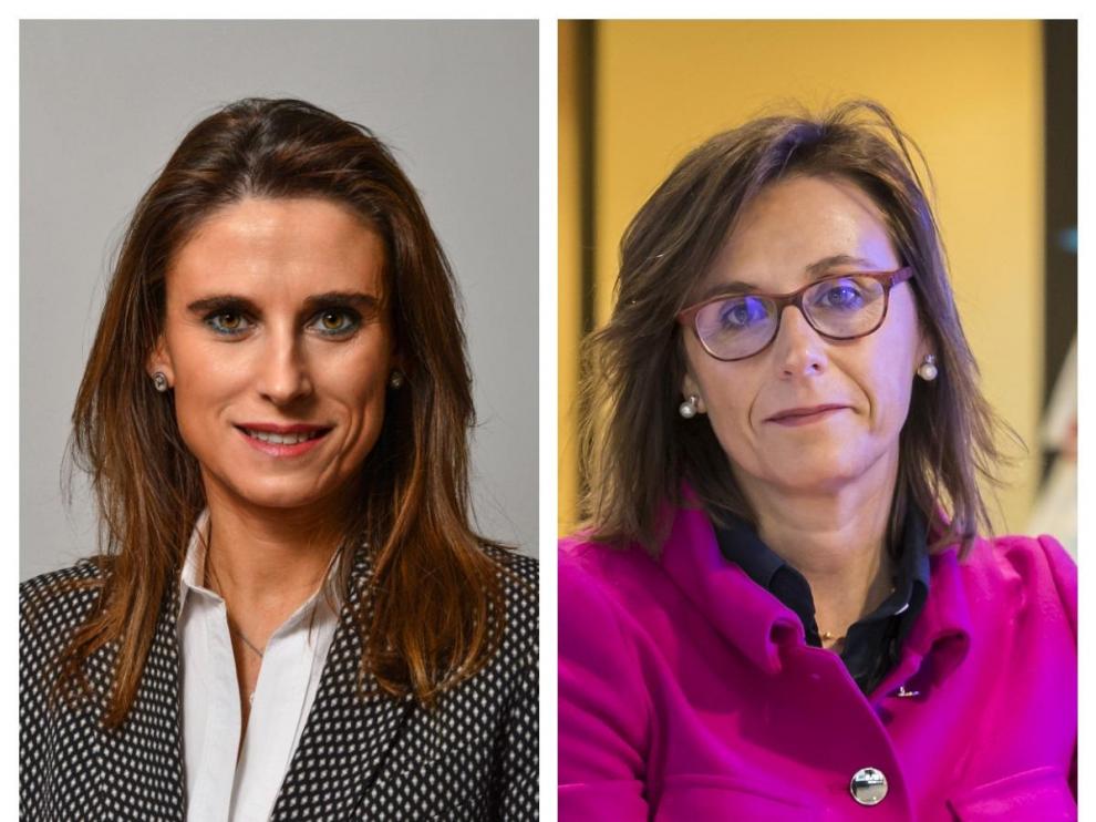 Isabel Moreno, nueva directora de la territorial Ebro, y Cristina González Viu, hasta ahora directora de la territorial de Aragón y La Rioja
